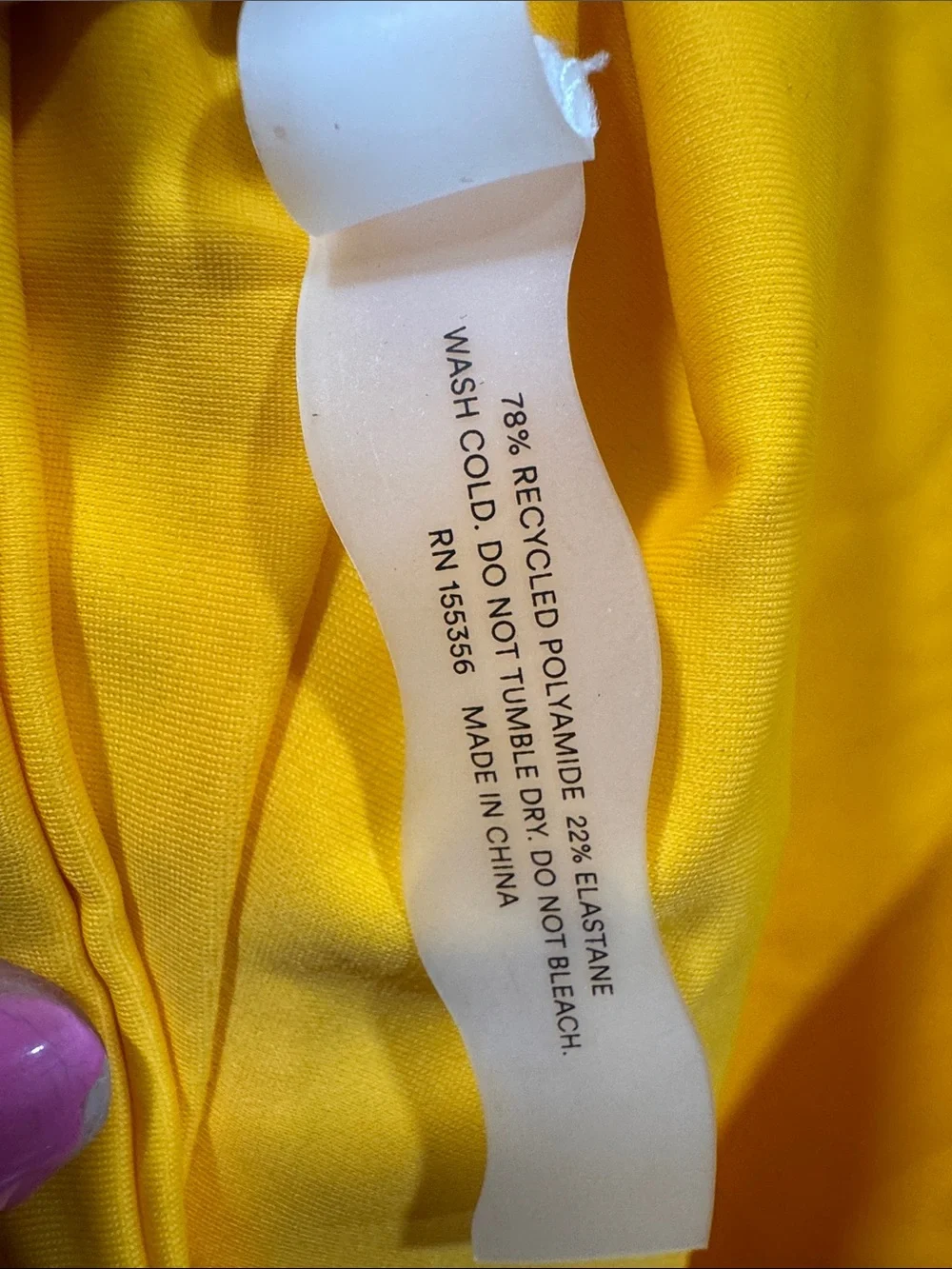 Bright Yellow One-Piece Swimsuit